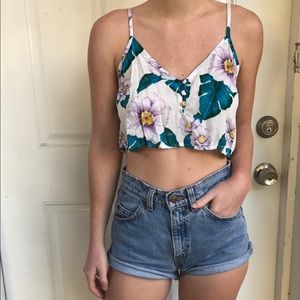 Floral crop top